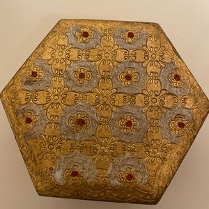Florentine jewelry box vintage